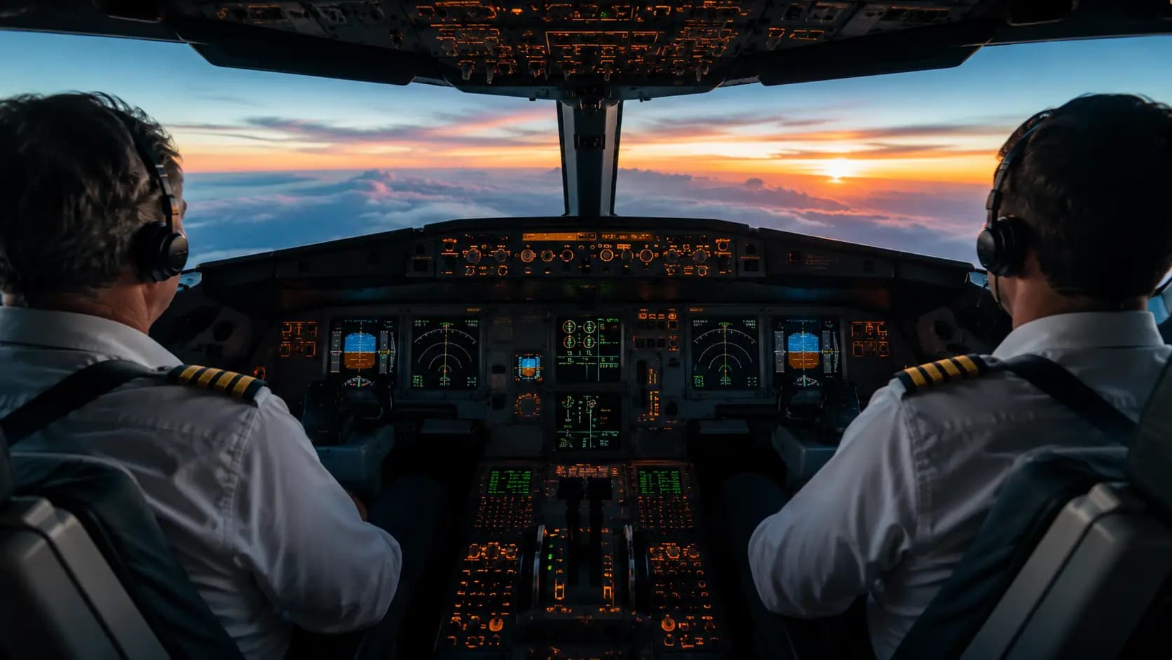 View from the cockpit